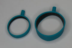 Blue Unipolar Soft SIlicone Penis Rings