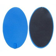 160 x 96 mm Large Silicone Oval Blue (pair)