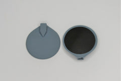 60 mm Round Silicone Grey (pair)