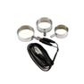 Unipolar Set of 3 Cockrings on 2.5mm Plug