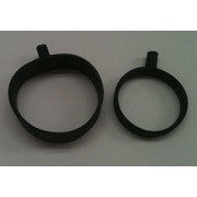 Black Unipolar Soft SIlicone Penis Rings